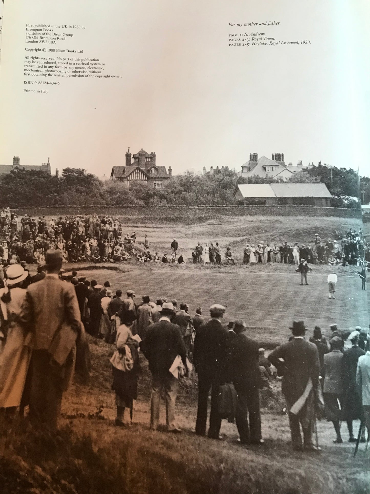 Illustrated book of Golf