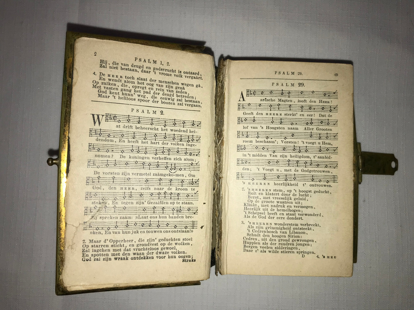 Dutch printed book of Psalms 1904