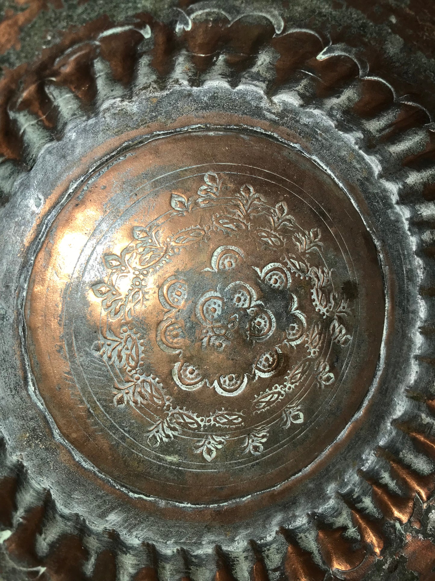 Vintage copper bowl
