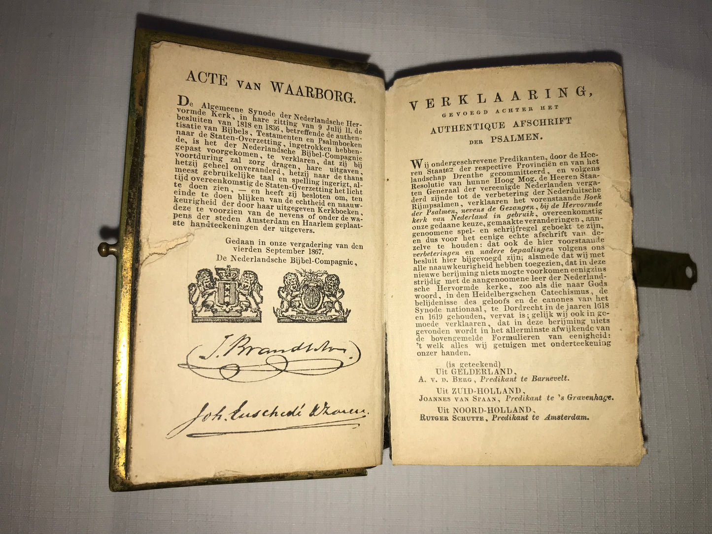 Dutch printed book of Psalms 1904