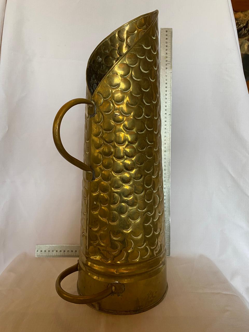 Brass coal scuttle