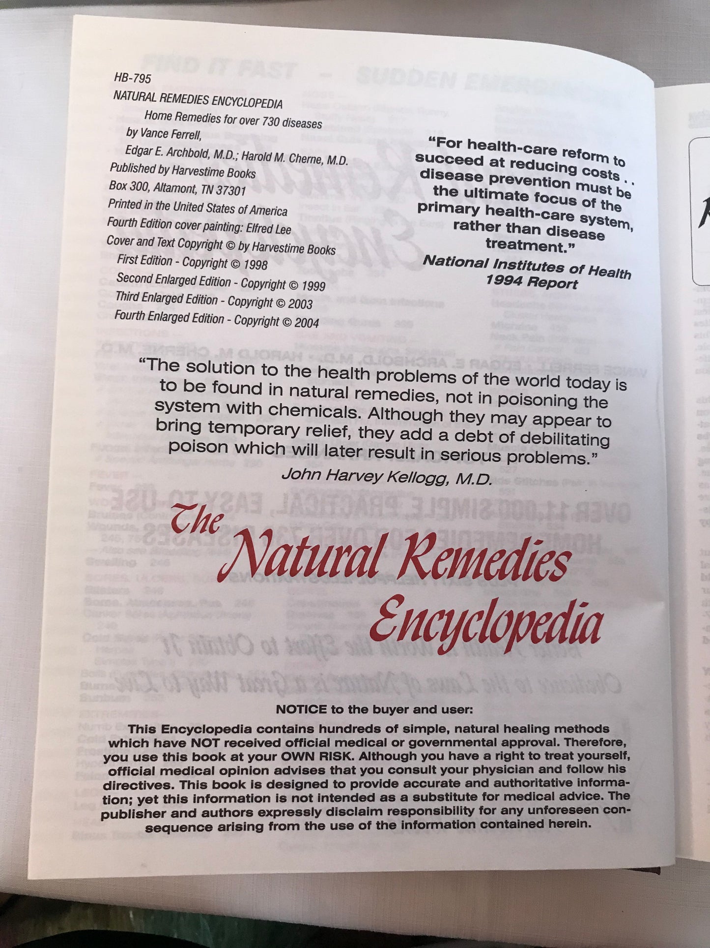 Natural remedies encyclopedia