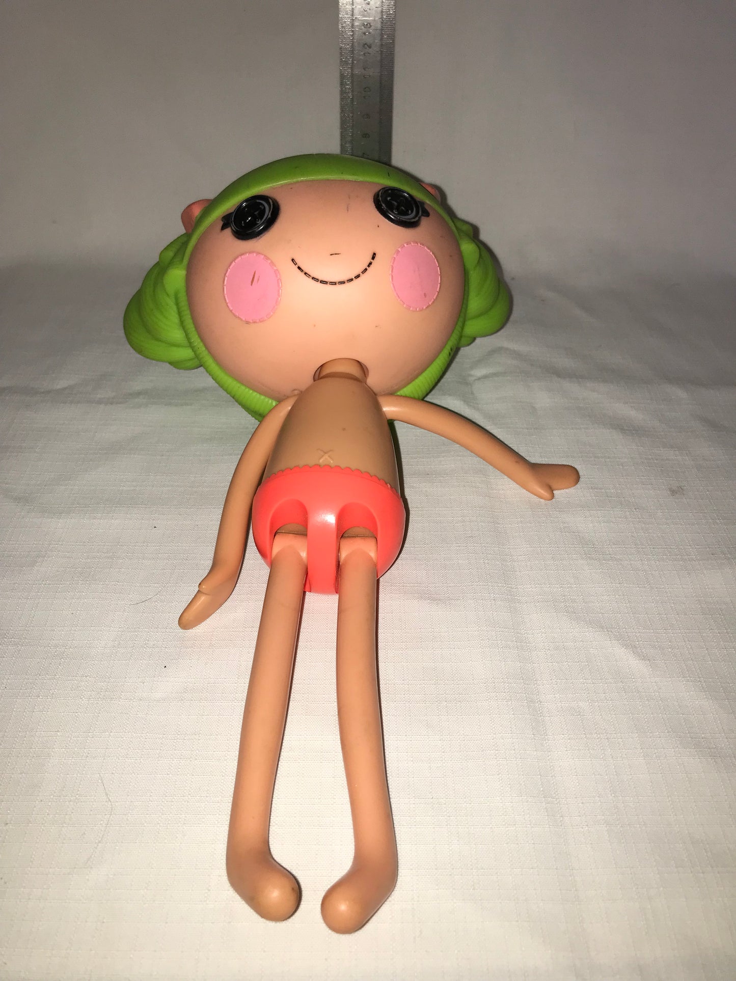 Lalaloopsie doll 36cm with green hair, pre-loved