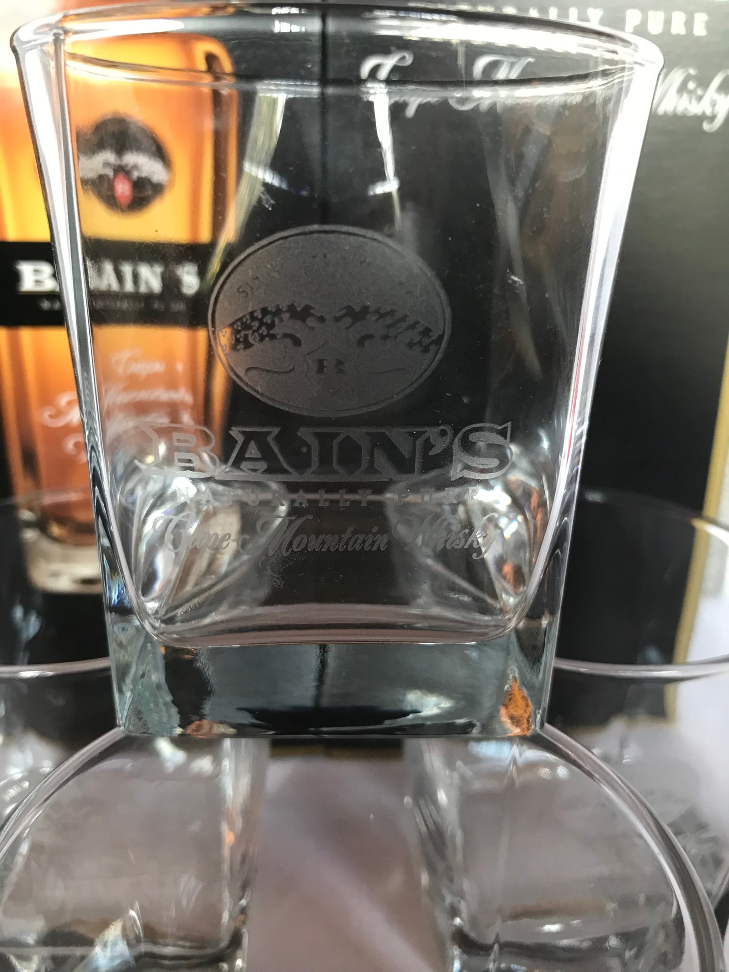 Bain's whisky drinking glasses