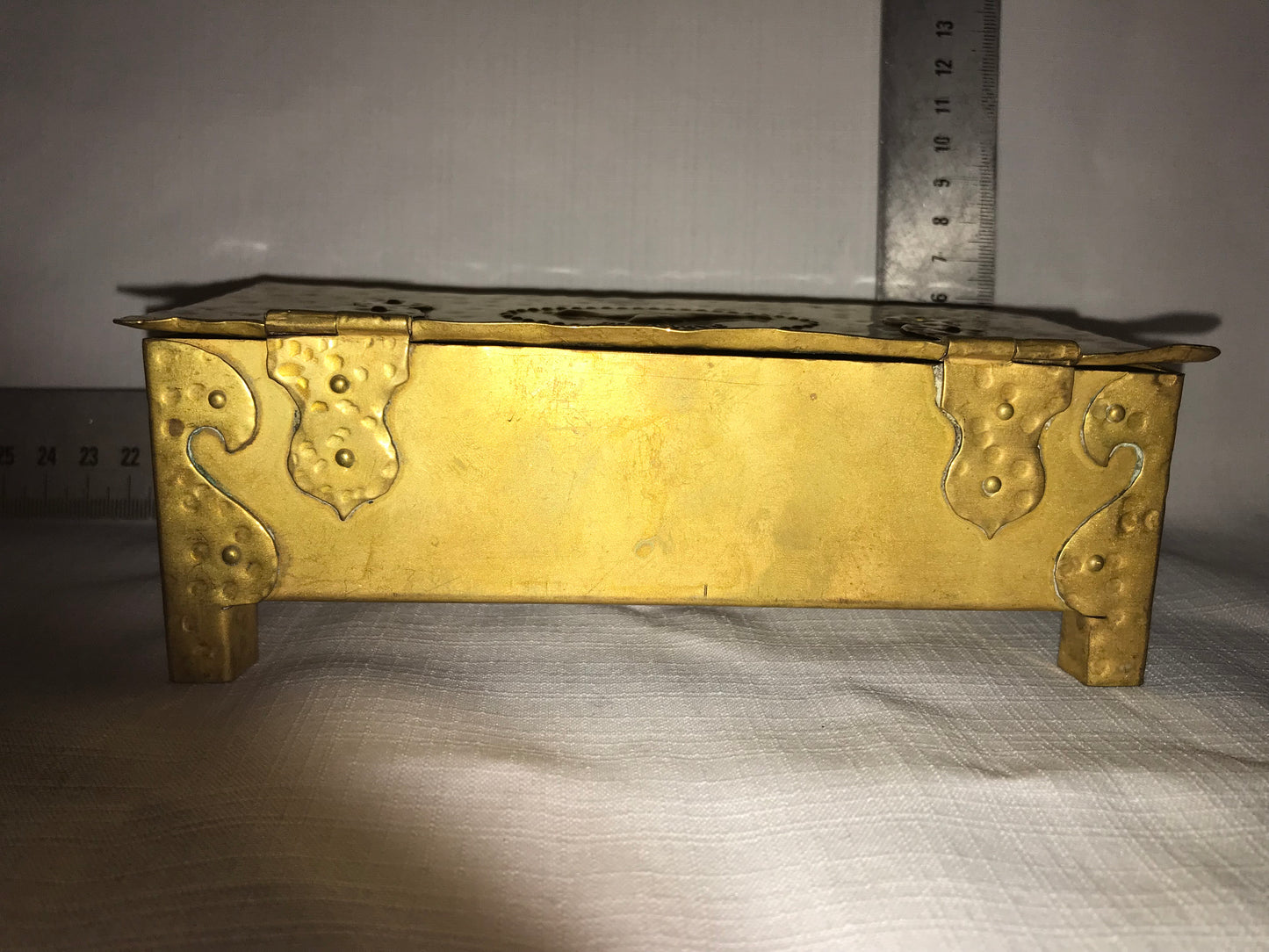 Brass box that says Gargoyle on top