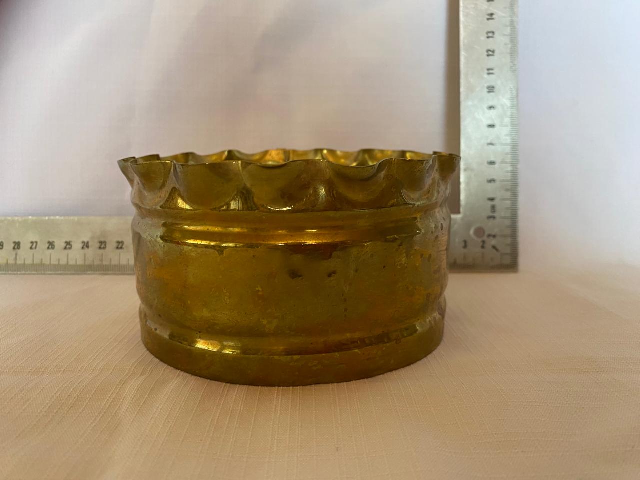Mini brass planter