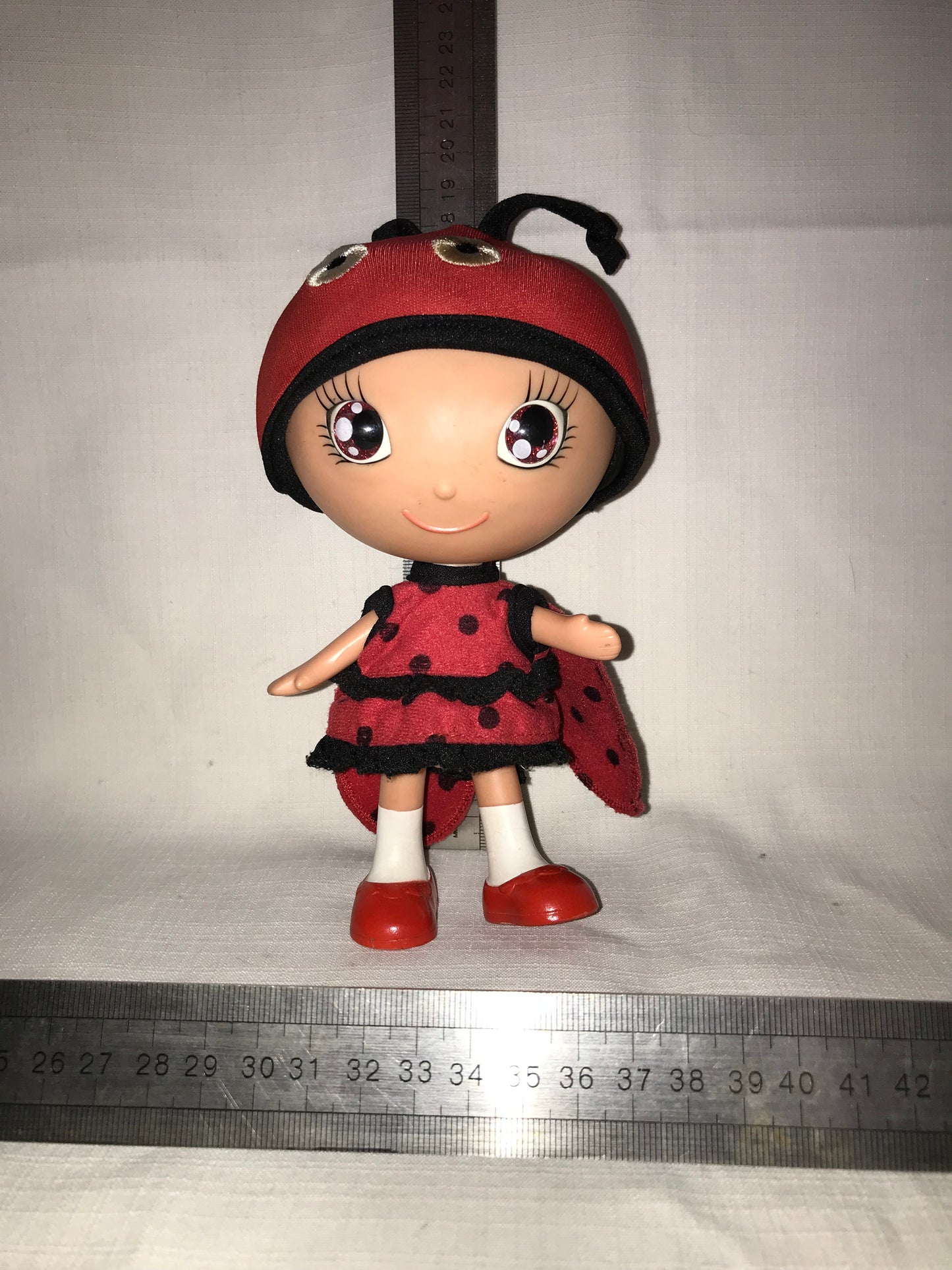 Lalaloopsie Ladybug doll small with black hair