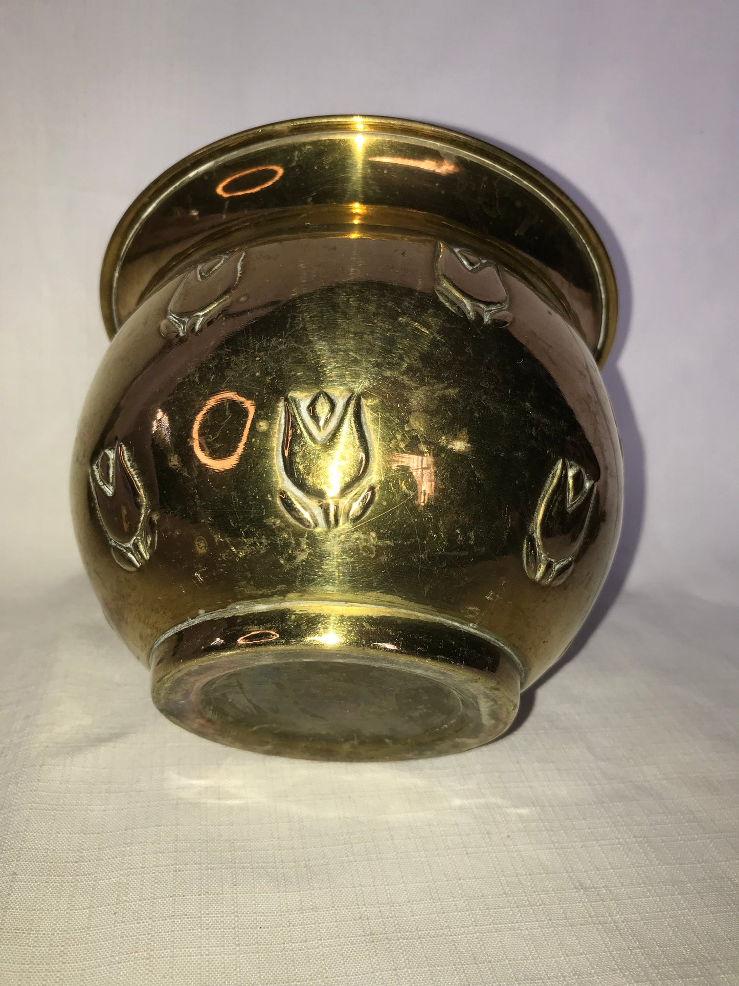 Small brass planter