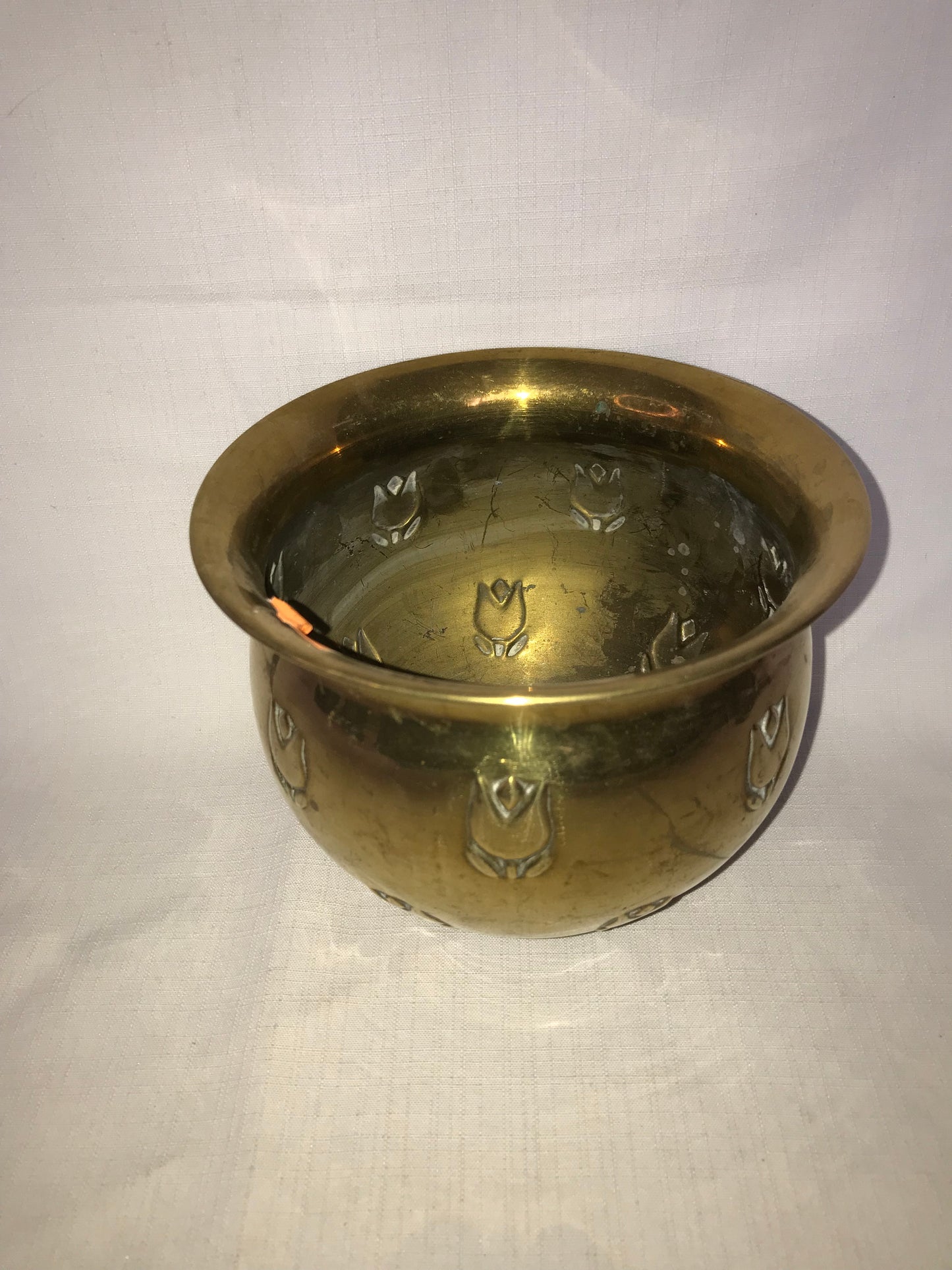 Small brass planter