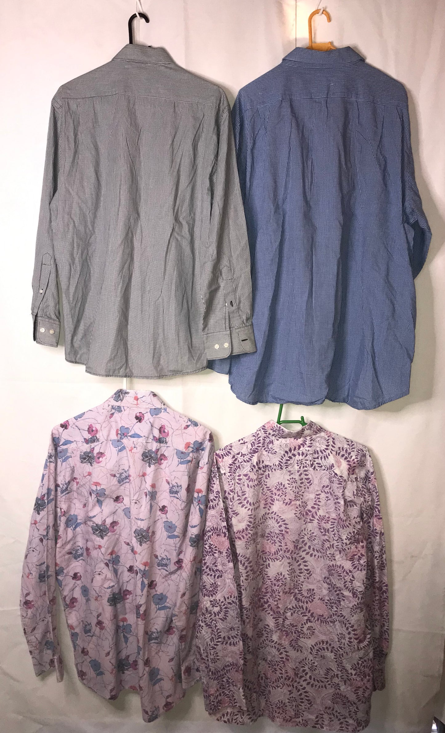 Group of 4 men's pre-loved plus size shirts