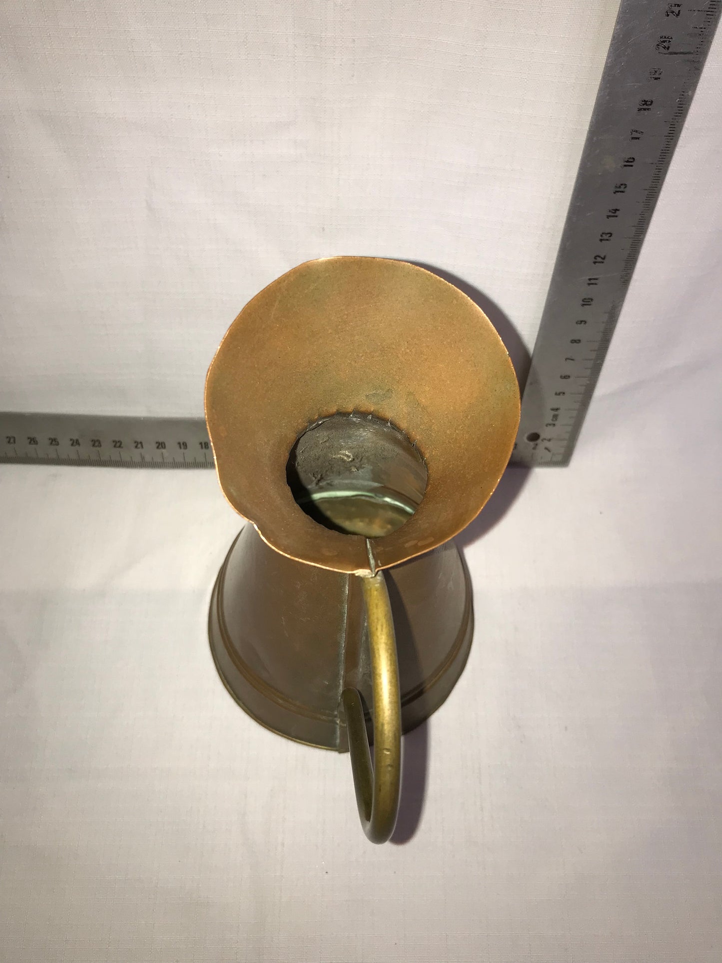 Copper jug with handle