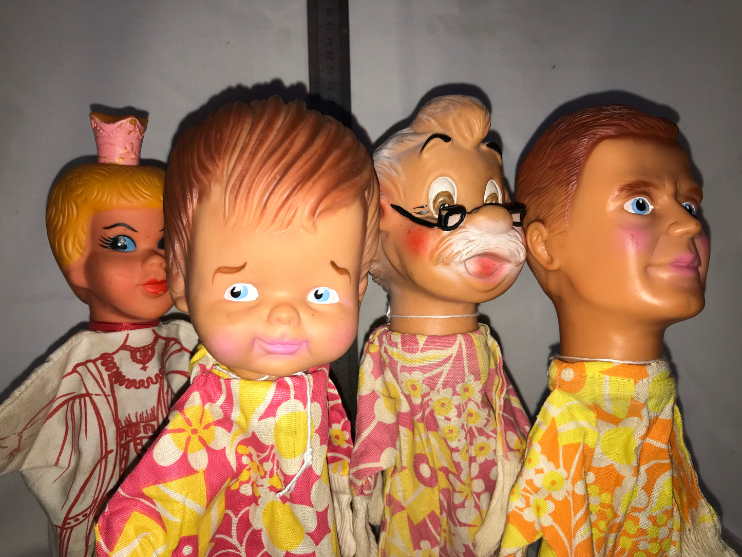 Group of 4 vintage puppets
