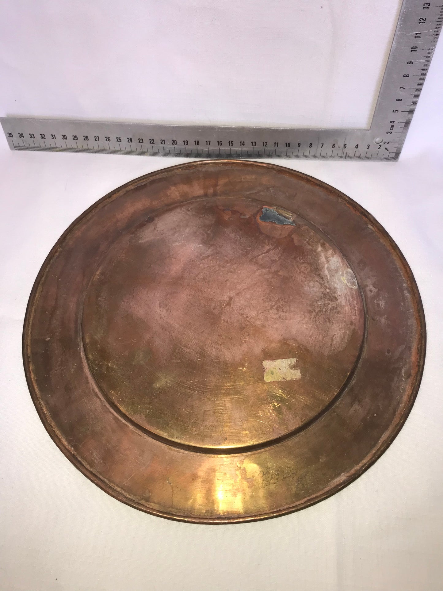 Copper Peacock tray