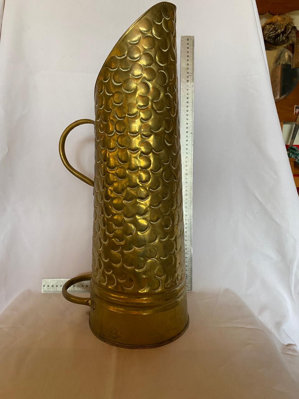 Brass coal scuttle