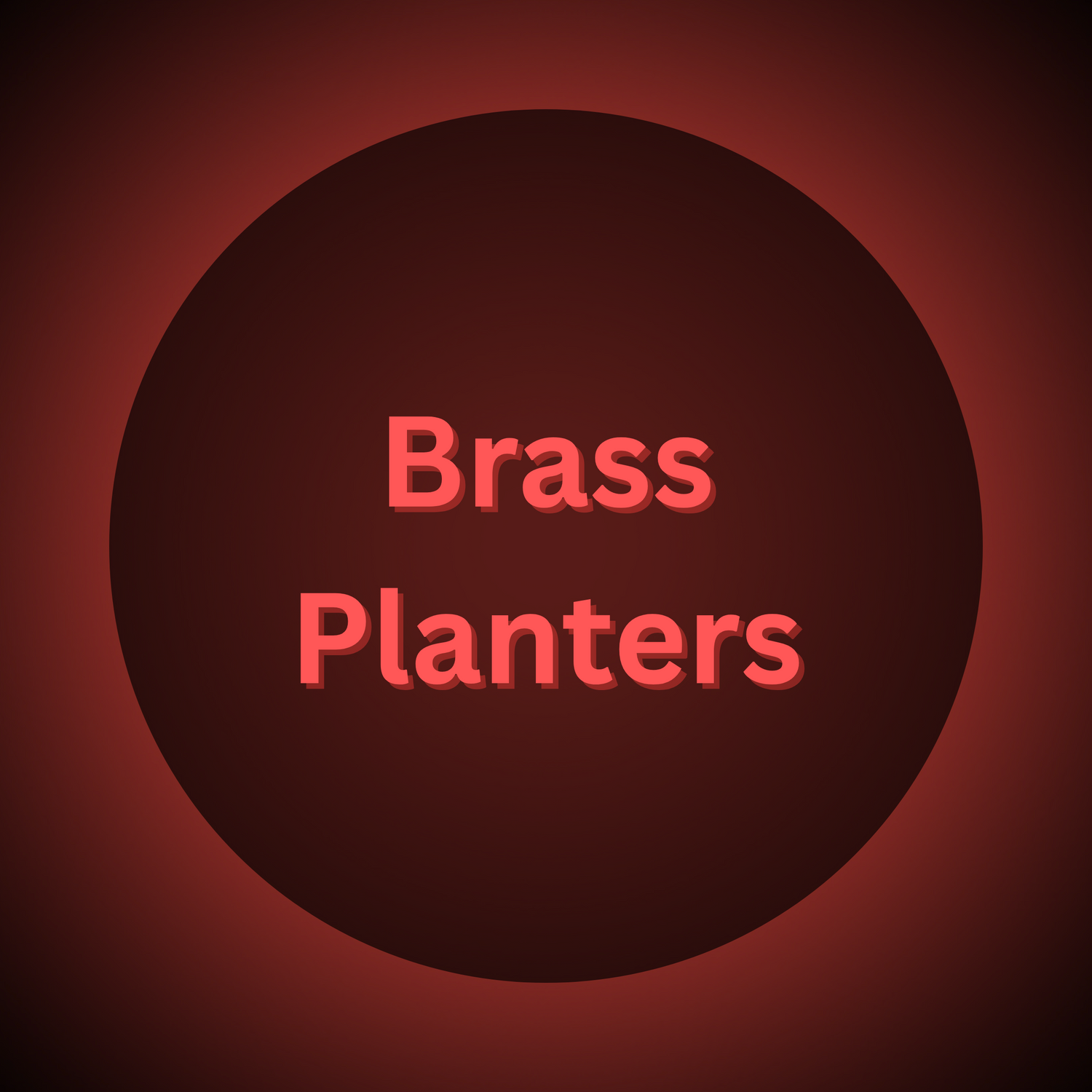 Brass planters
