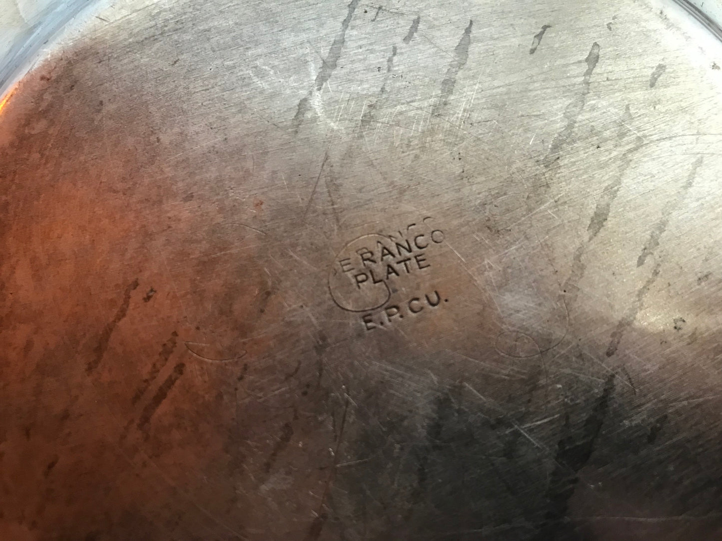 Metal party platter