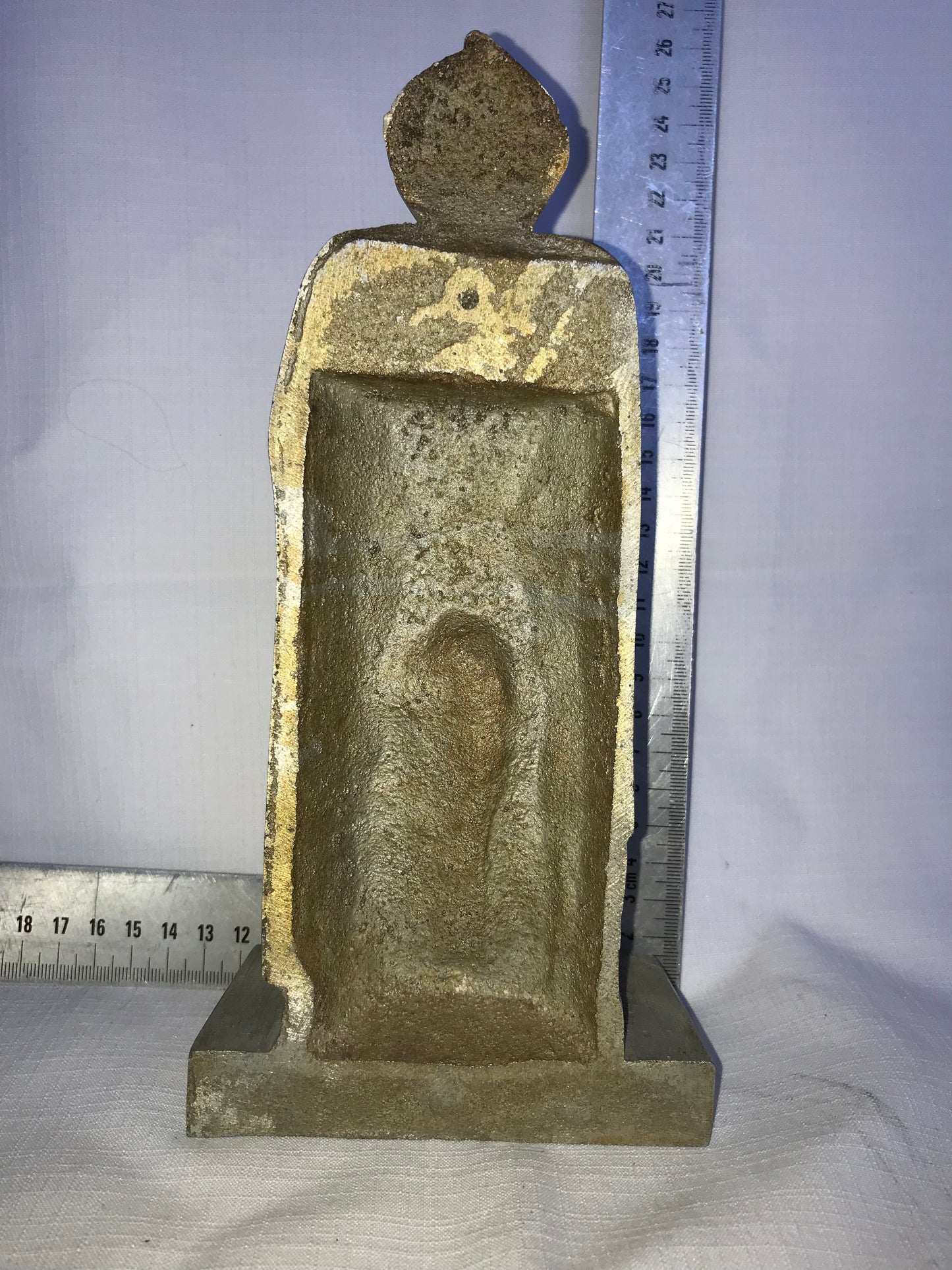 Mediaeval metal statue