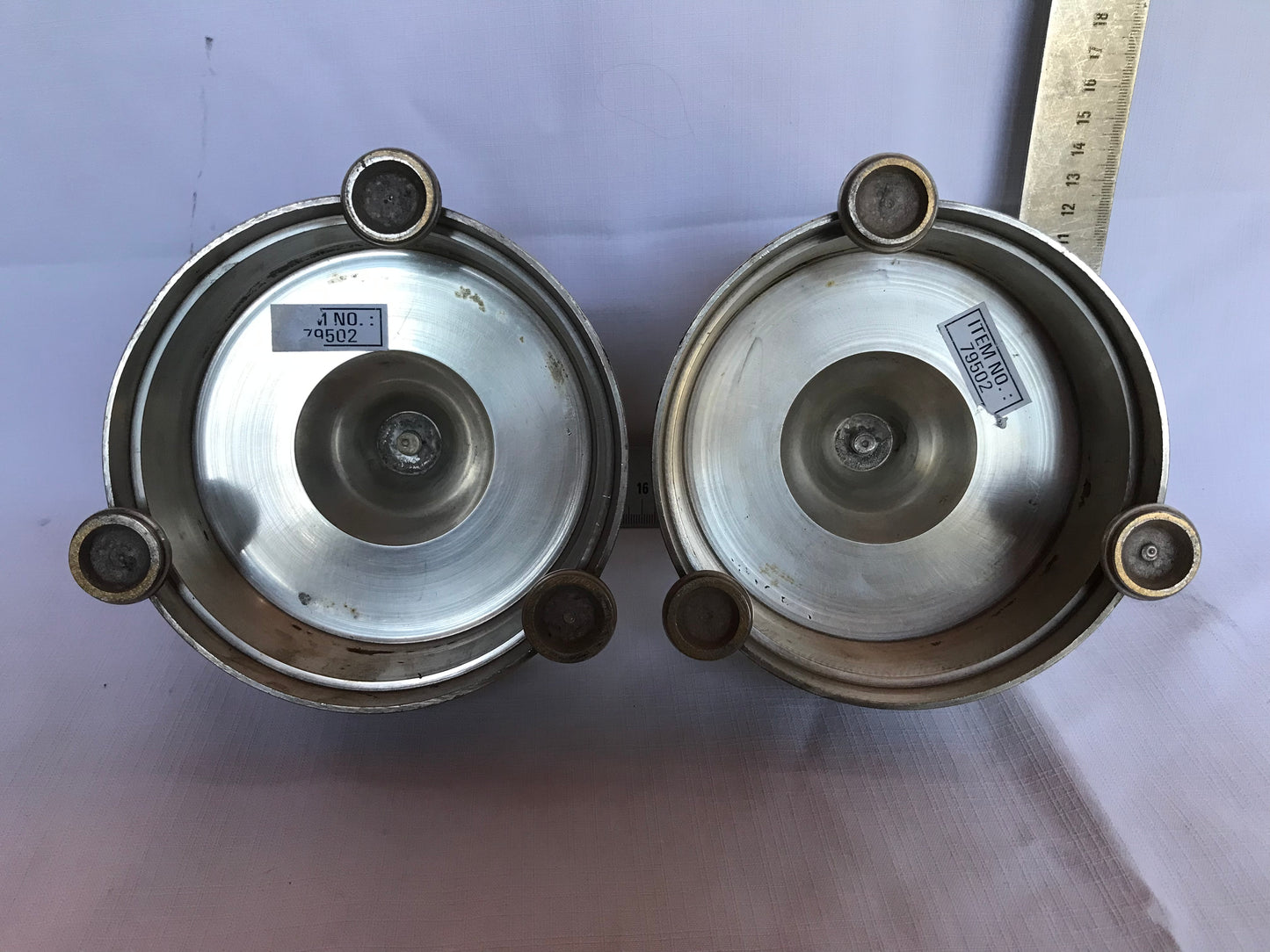 Pair round candle sticks