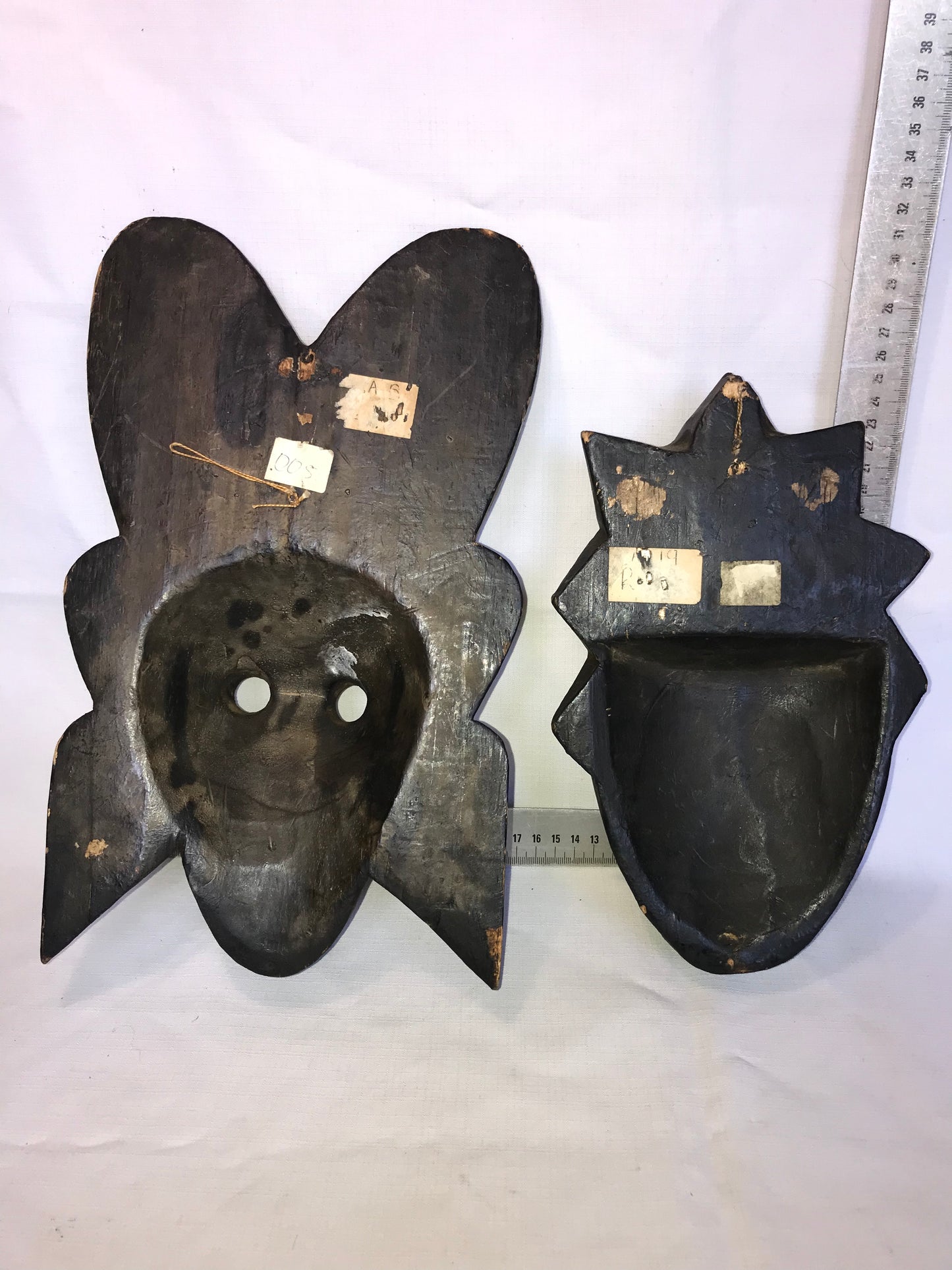 Pair of wooden African masks