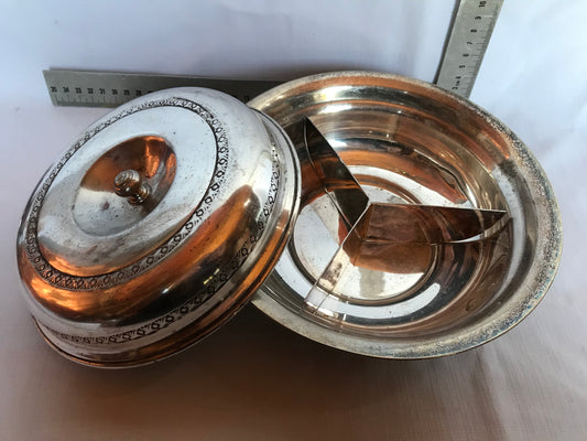 Metal serving dish
