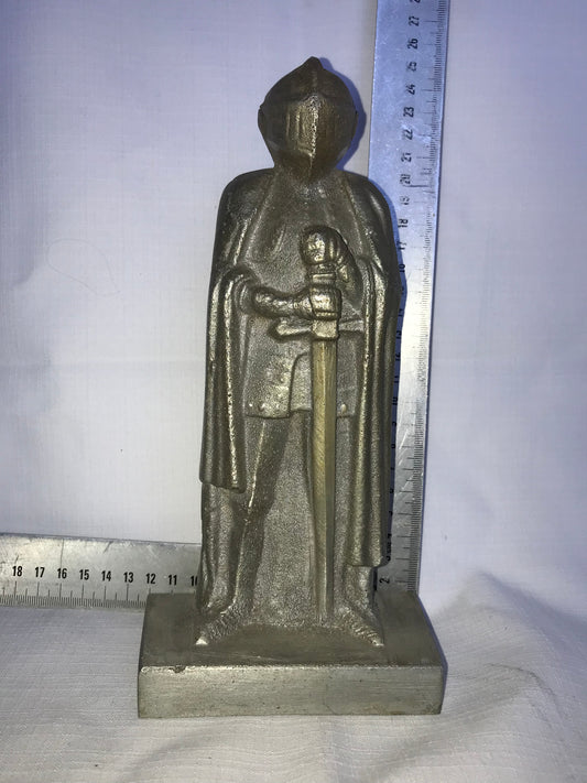 Mediaeval metal statue