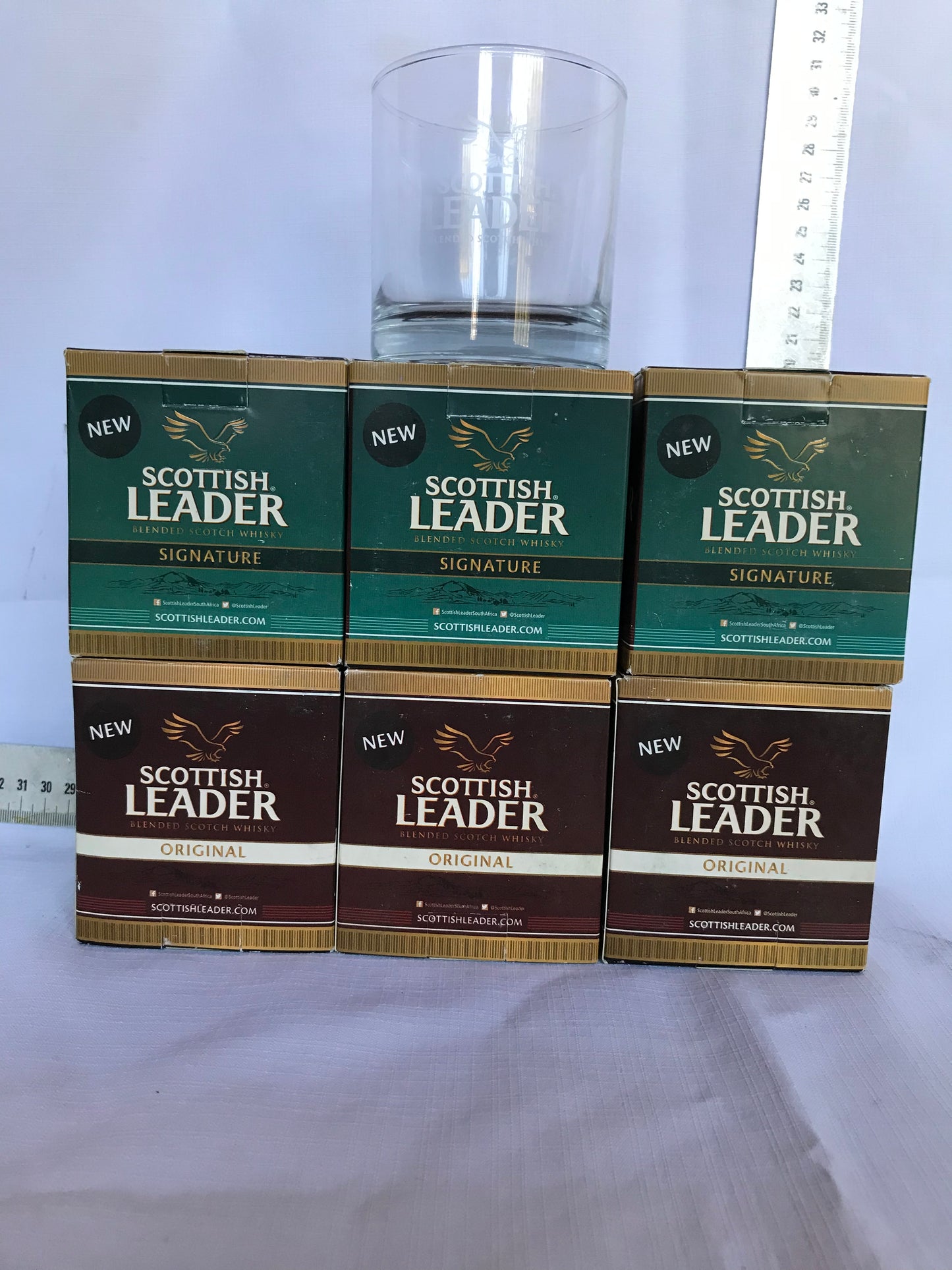 Set of six tumblers