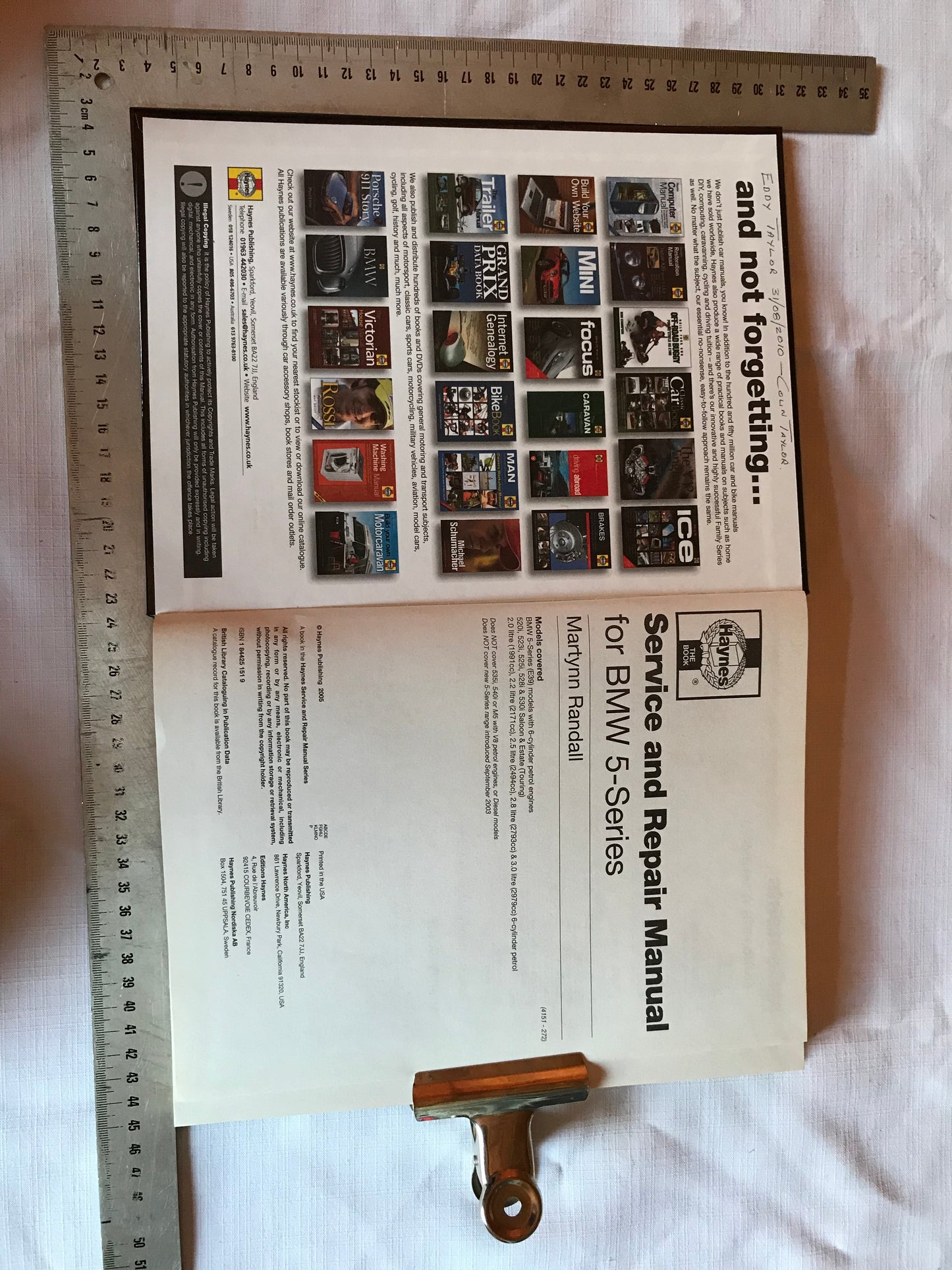 BMW 5 Series service and repair manual