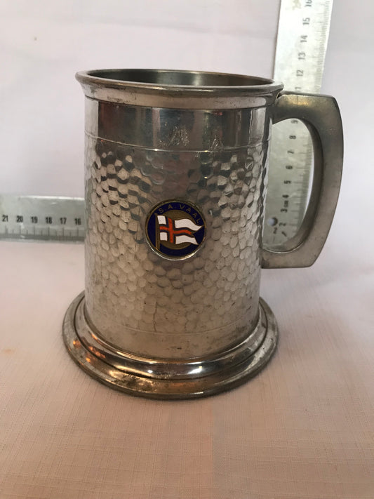 Pewter S.A Vaal beer mug