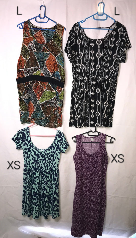 Group of 4 pre-loved dresses
