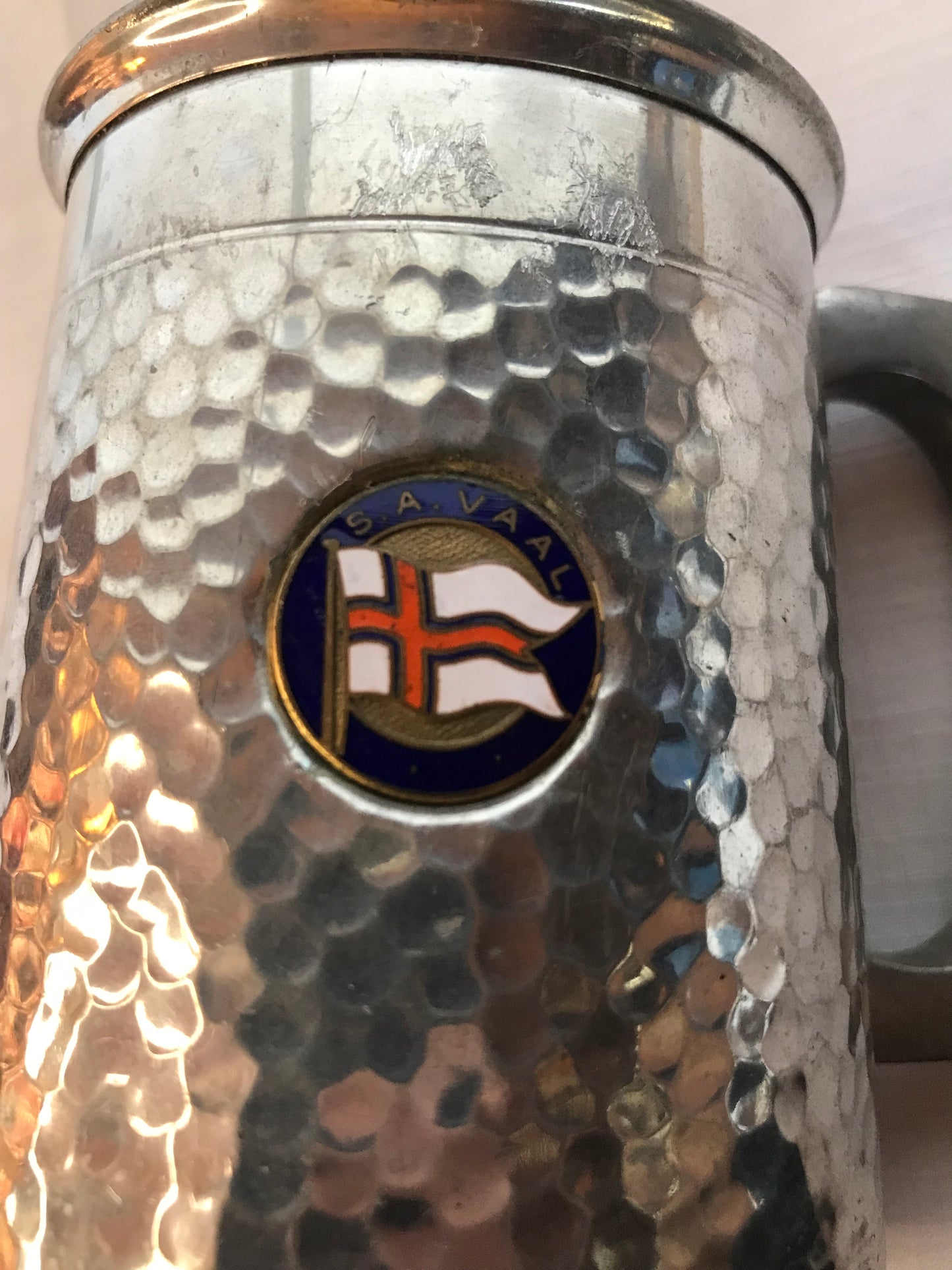 Pewter S.A Vaal beer mug