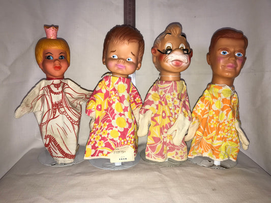 Group of 4 vintage puppets