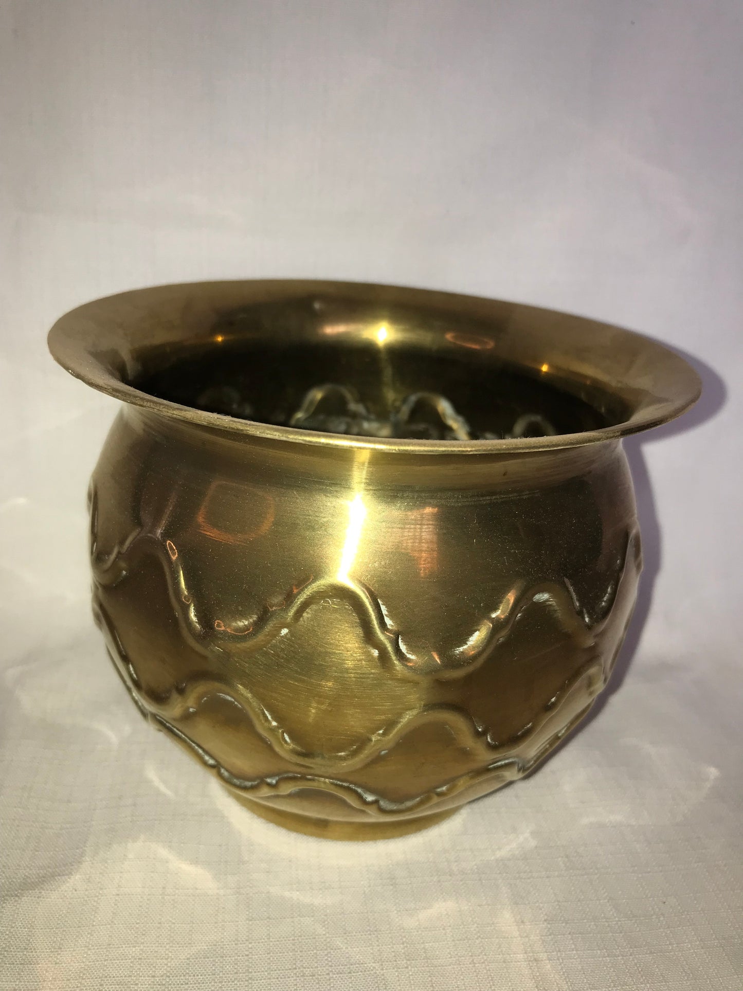 Small brass planter