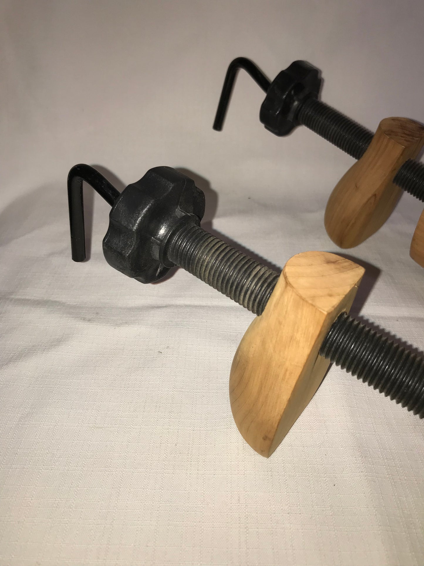 Wooden shoe stretchers