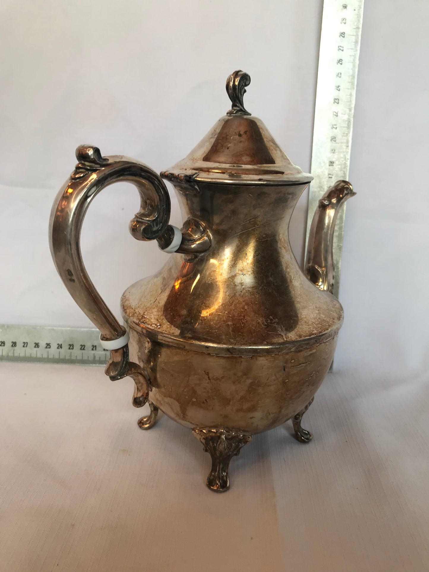 Silver-plated tea pot