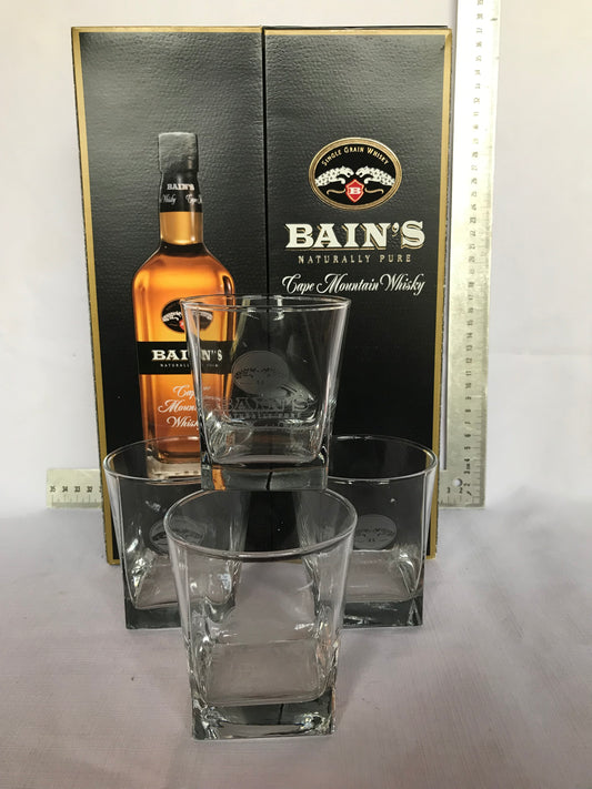 Bain's whisky drinking glasses