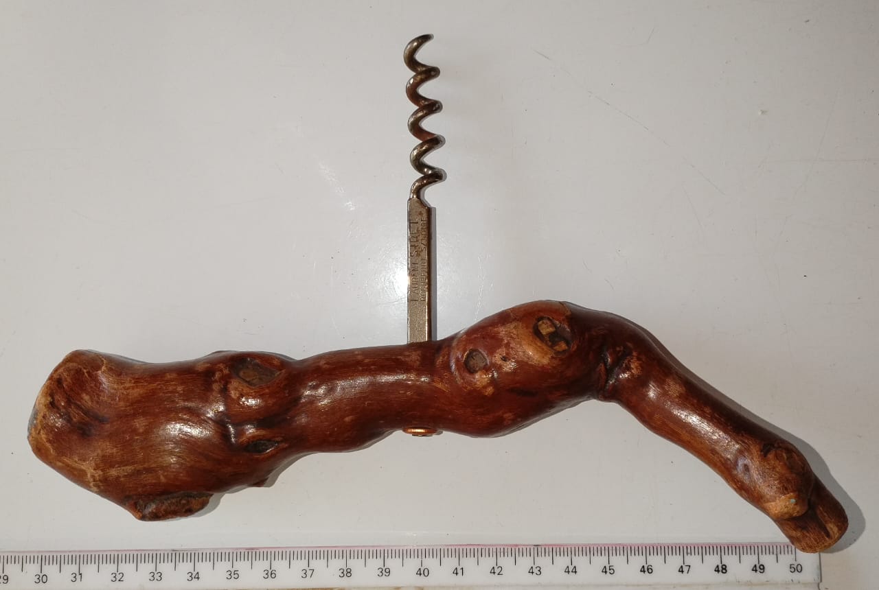 Wooden bottle opener