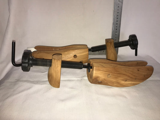 Wooden shoe stretchers