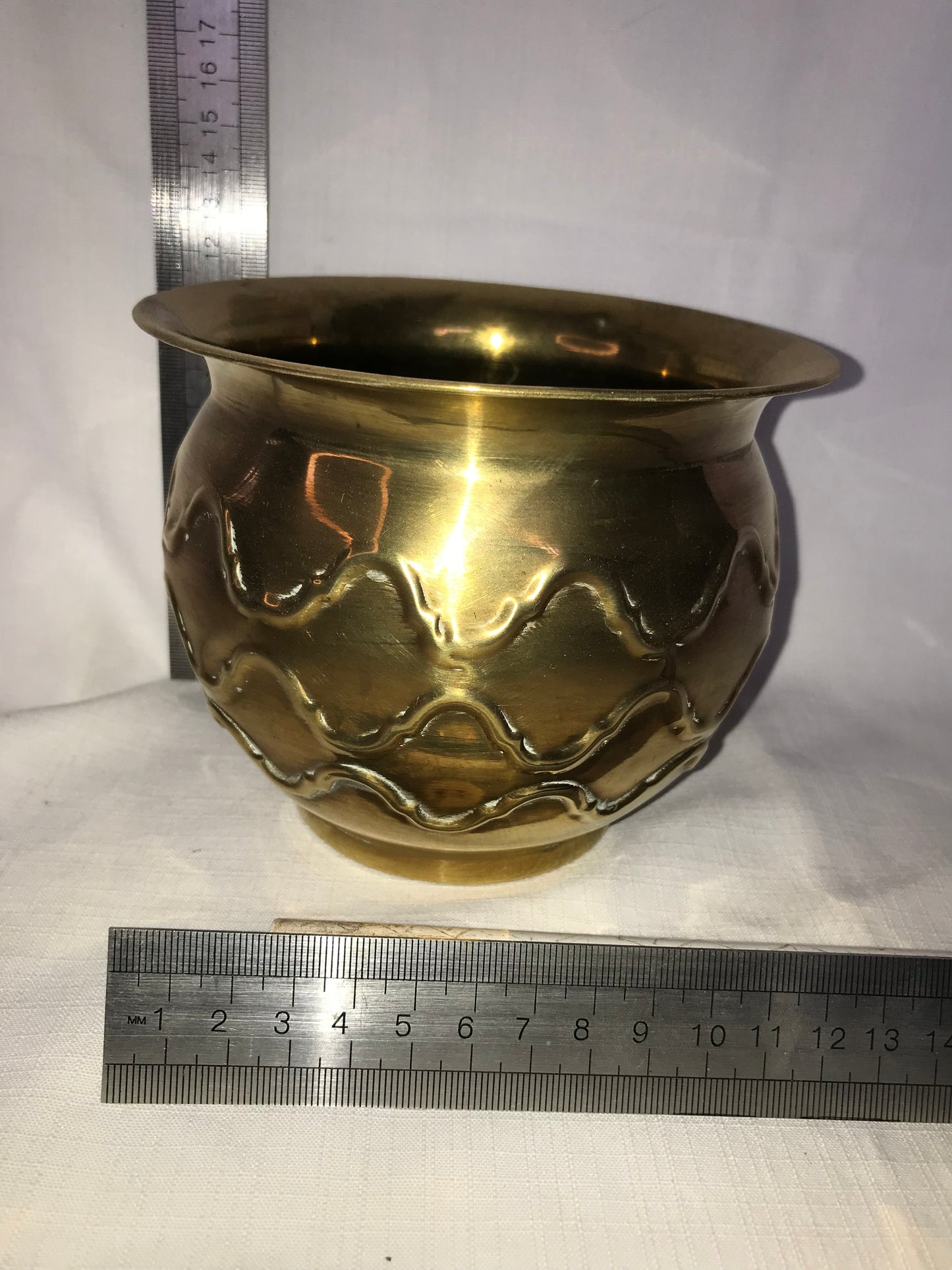 Small brass planter