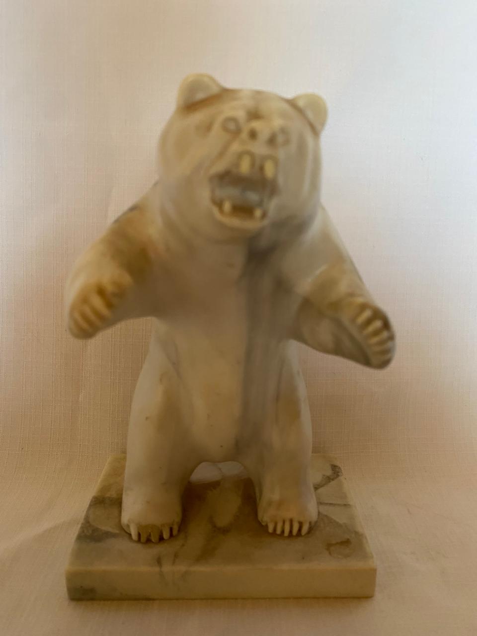Resin bear statue