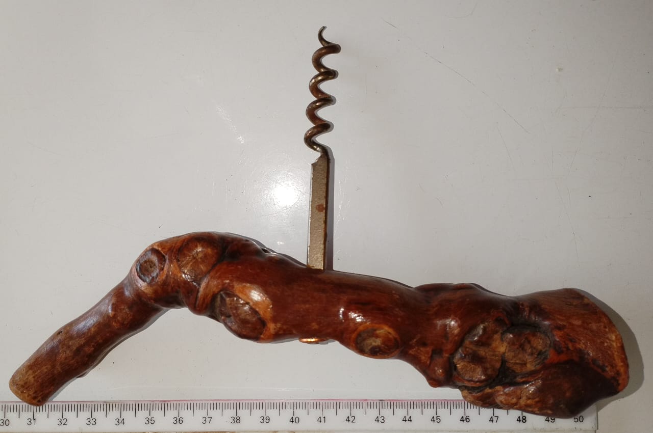 Wooden bottle opener