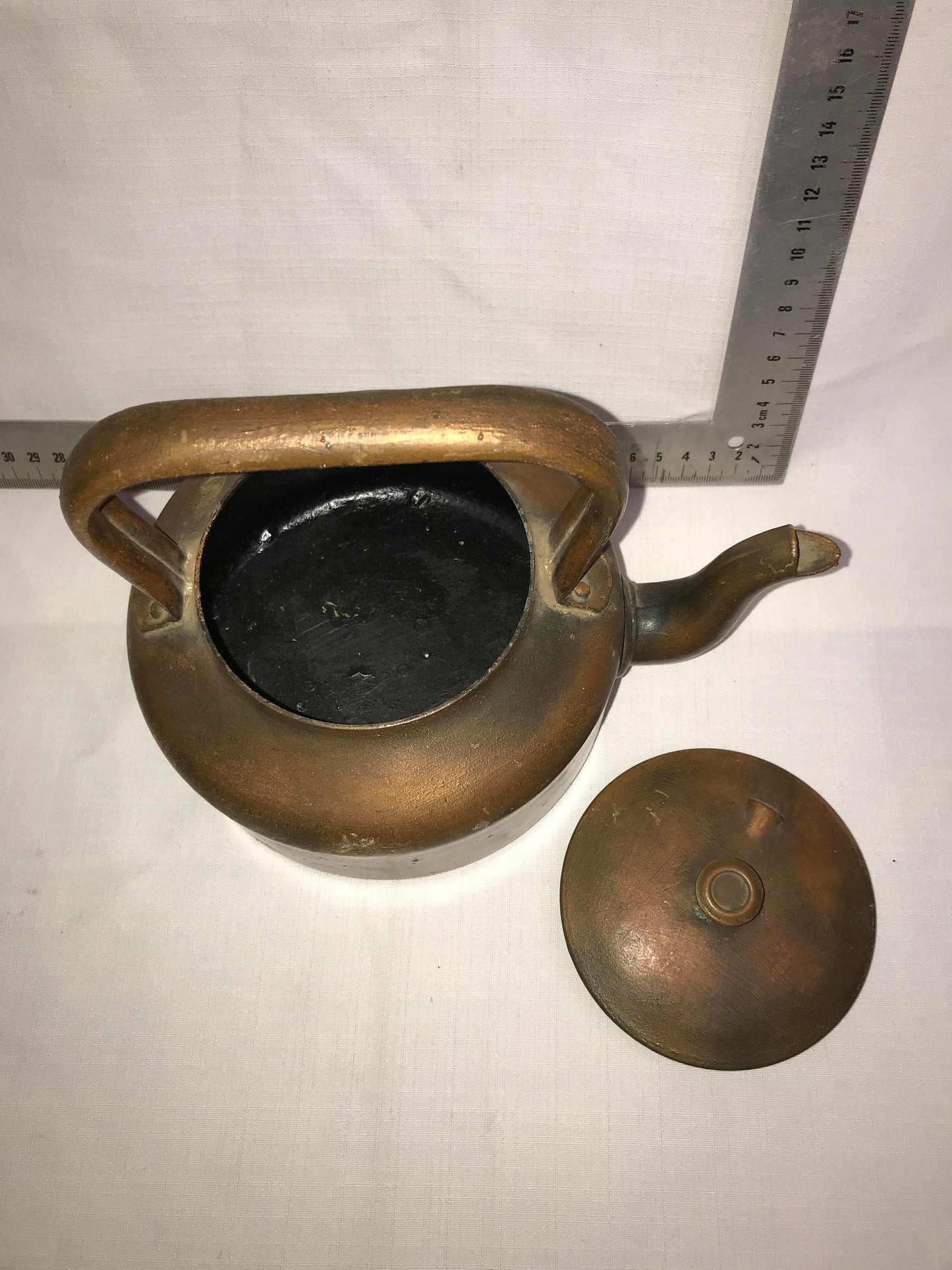Painted tea pot lightweight for decoration only