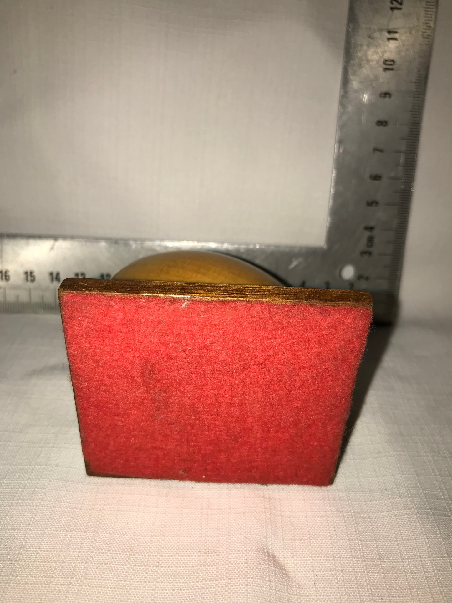 Mini wooden rugby ball