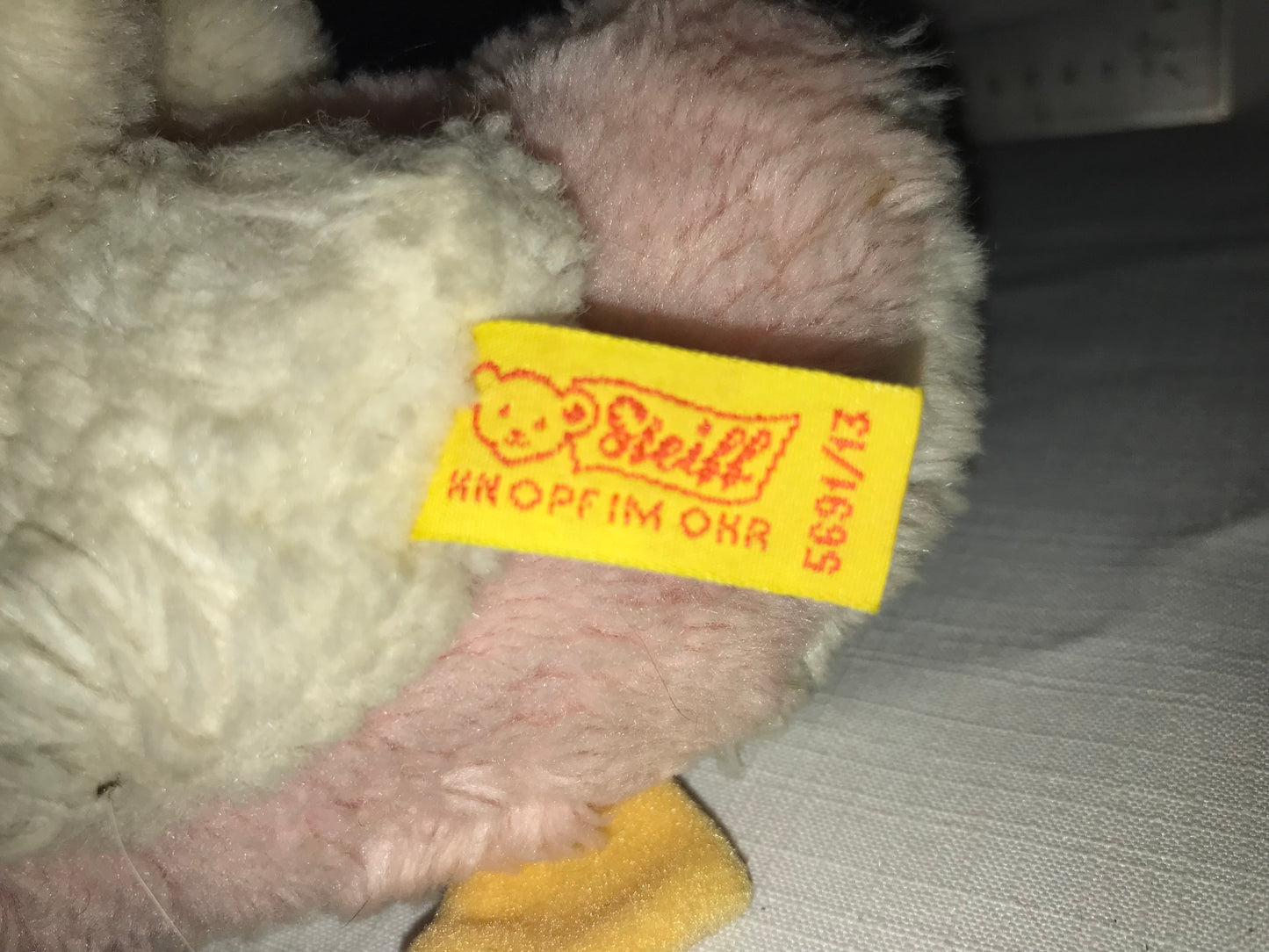Steiff pre-loved duck plushie