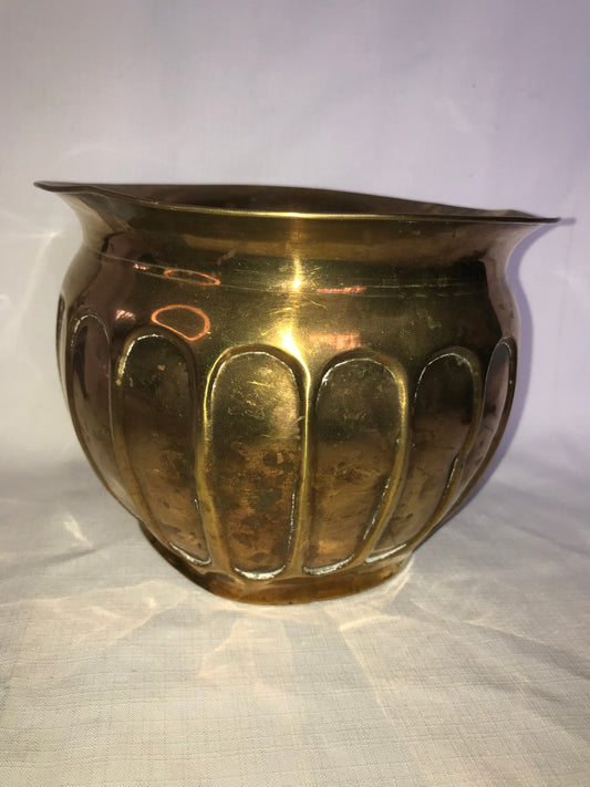 Small brass planter
