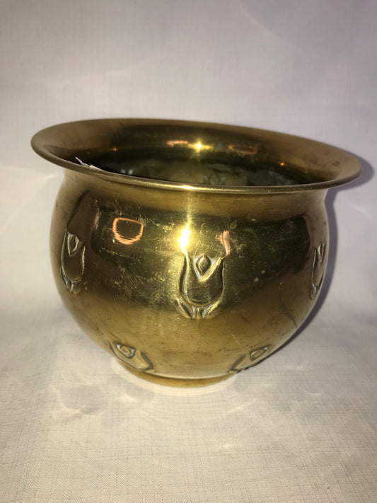 Small brass planter