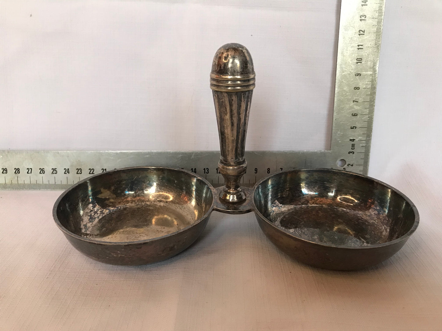 Silver-plated sweet dish