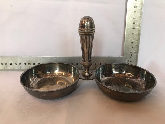 Silver-plated sweet dish