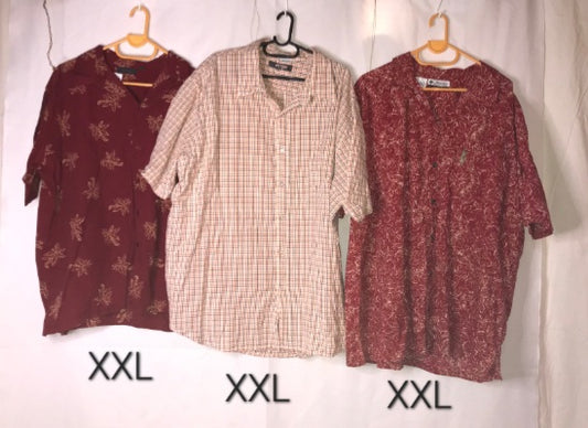 Group of 3 men's pre-loved plus size shirts