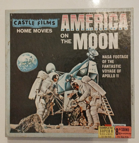 America on the moon, super 8mm movie