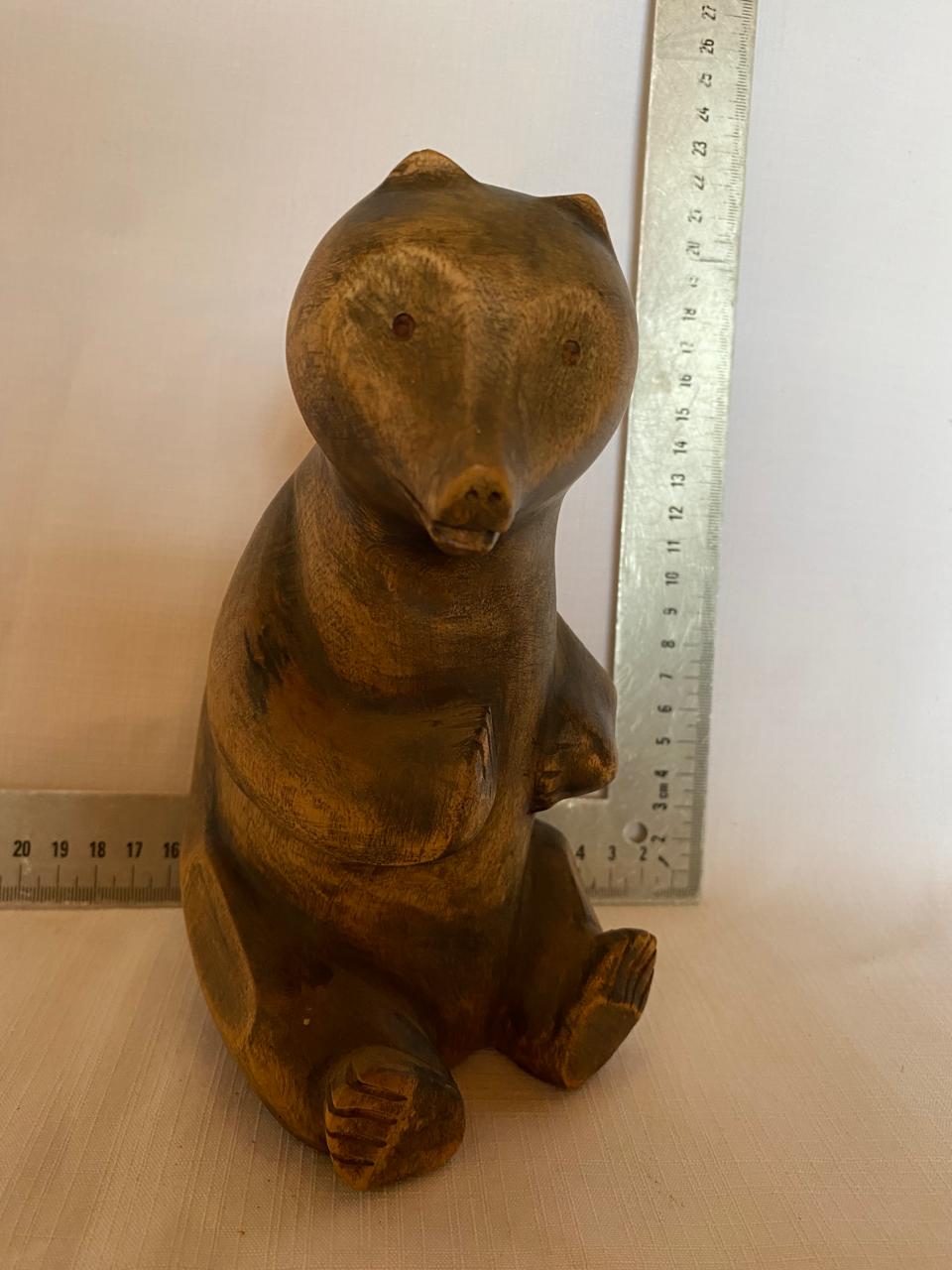 Wooden bear statue Wooden bear statue